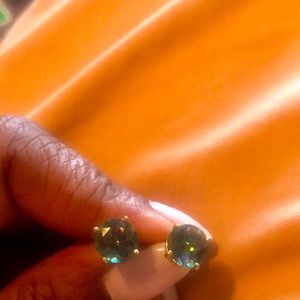 14k Mystic Topaz Stud Earrings in 14kt gold.